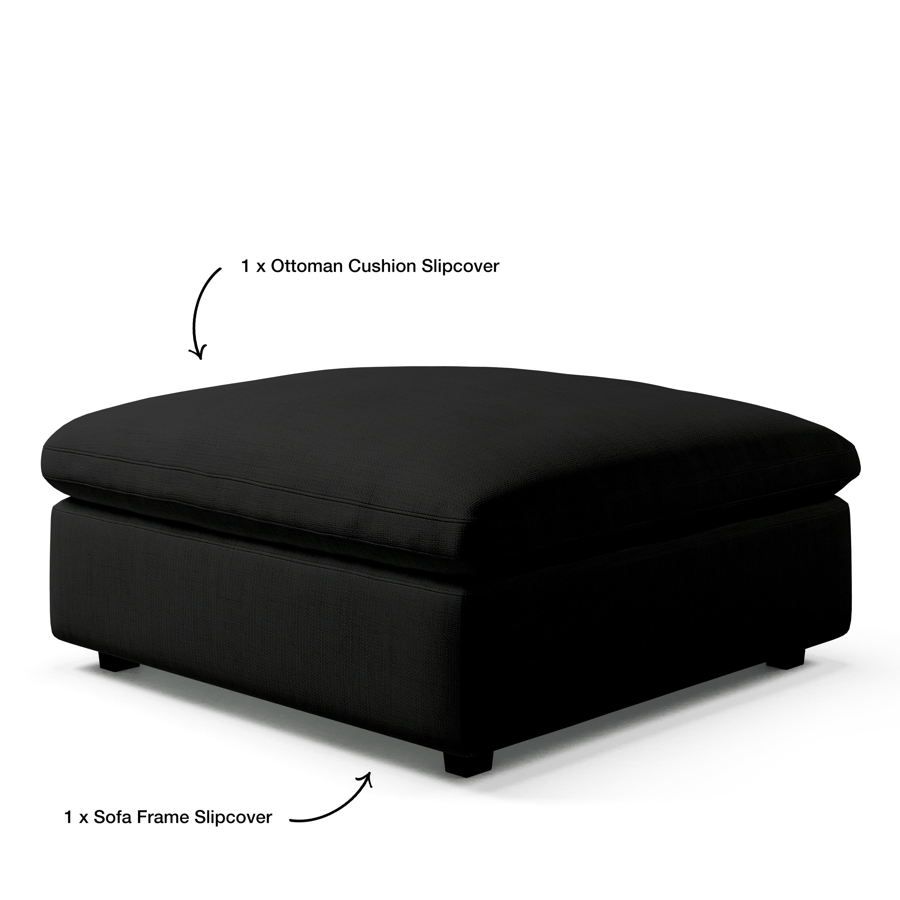 Comfy Sofa - Ottoman Slipcover Replacement with Cushions