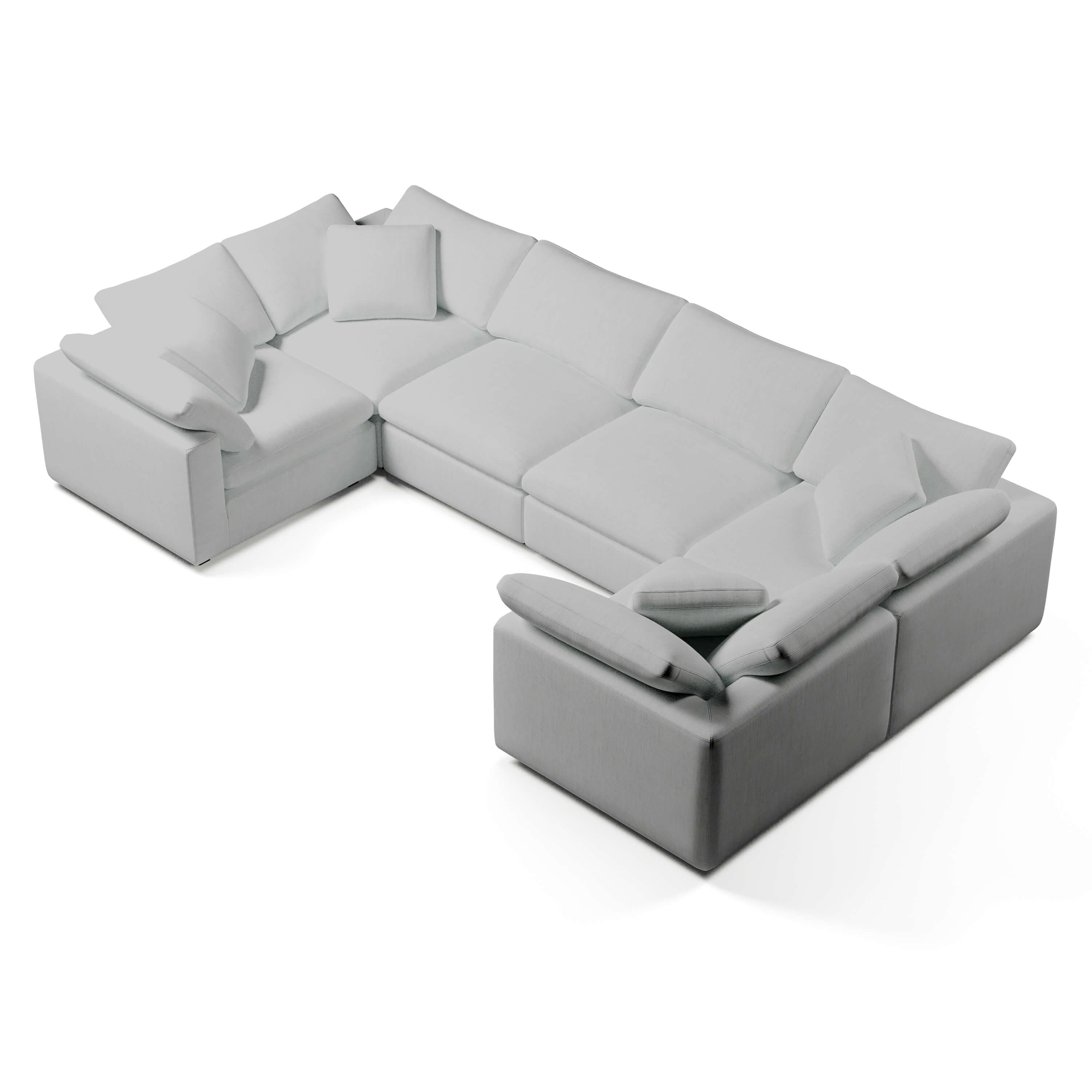 U-Shaped Modular Sofa, Soft Modular Sofa